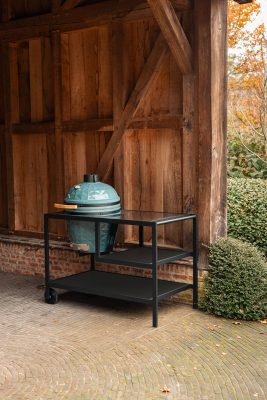 KAMADO ROLTAFEL MET ZWARTE ONDERPLATEN YELLOW 30�