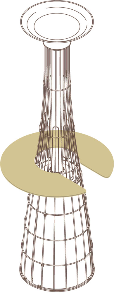 Chauffage exterieur lumineux gaz à flamme dansante DOLCE VITA E. P.  Italkero : Parasol professionnel pour terrasse restaurant, bar, brasserie,  café, hôtel