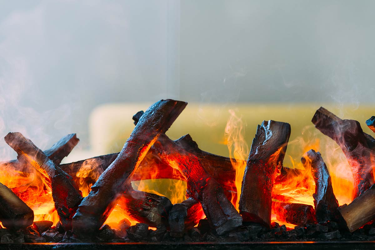 Brûleur bûches feu résistant chaleur gant bois poêle charbon cheminée fosse  nou√