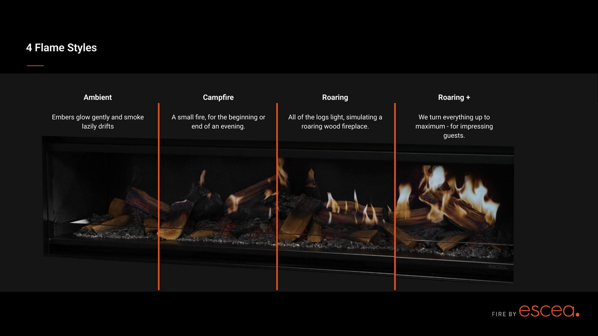 escea serie le mode flammes