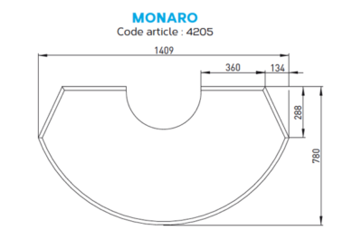 plaque verre monaro