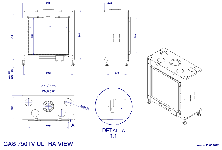 ultra view750 cadre carter