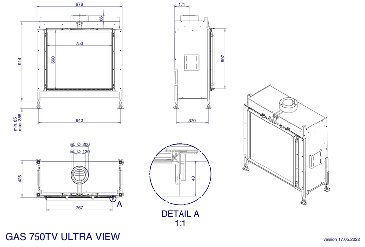 ultra view750 cadre